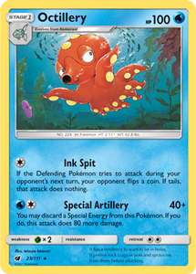 SUN AND MOON, Crimson Invasion - 023/111 : Octillery (Reverse Holo) (7584434356471)