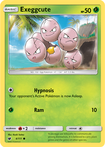 SUN AND MOON, Crimson Invasion - 004/111 : Exeggcute (Reverse Holo) (7584433864951)