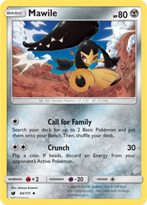 SUN AND MOON, Crimson Invasion - 064/111 : Mawile (Reverse Holo) (6963209830566)