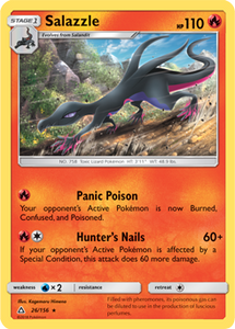 SUN AND MOON, Ultra Prism - 026/156 : Salazzle (Reverse Holo) (7741114024183)