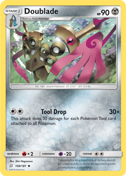 SUN AND MOON, Team Up - 108/181 : Doublade (Reverse Holo) (5470909202598)