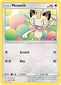 SUN AND MOON, Team Up - 125/181 : Meowth (Reverse Holo) (5470946558118)