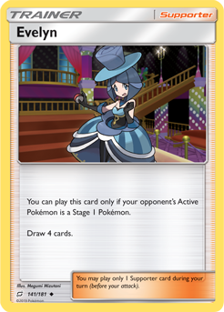 SUN AND MOON, Team Up - 141/181 : Evelyn (Reverse Holo) (5470956748966)