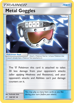 SUN AND MOON, Team Up - 148/181 : Metal Goggles (Reverse Holo) (5470967693478)