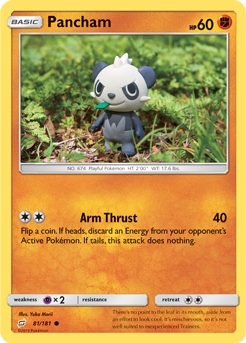 SUN AND MOON, Team Up - 081/181 : Pancham (Reverse Holo) (5470882529446)