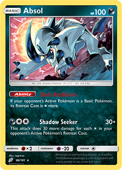 SUN AND MOON, Team Up - 088/181 : Absol (Reverse Holo) (7065762726054)