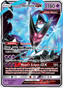 SUN AND MOON, Black Star Promo - SM101 : Dawn Wings Necrozma GX (Half Art) (7724682707191)