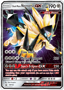 SUN AND MOON, Black Star Promo - SM102 : Dusk Mane Necrozma GX (Half Art) (7724683002103)