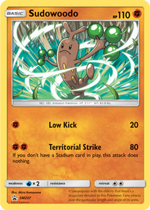 SUN AND MOON, Black Star Promo - SM207 : Sudowoodo (Holo) (6659340566694)