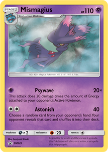 SUN AND MOON, Black Star Promo - SM222 : Mismagius (Holo) (7744431161591)