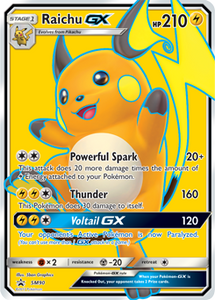 SUN AND MOON, Black Star Promo - SM090 : Raichu GX (Full Art) (7724678971639)