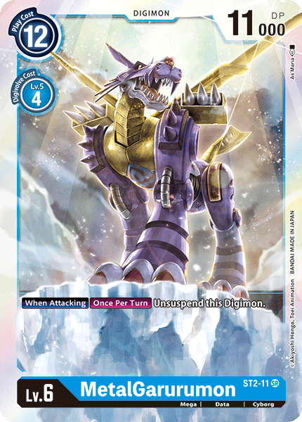 Digimon - Starter Deck Cocytus Blue - ST2-011 : MetalGarurumon (Rare) (7829031715063)