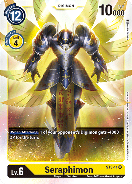 Digimon - Starter Deck Heaven's Yellow - ST3-011 : Seraphimon (Super Rare) (7829059567863)