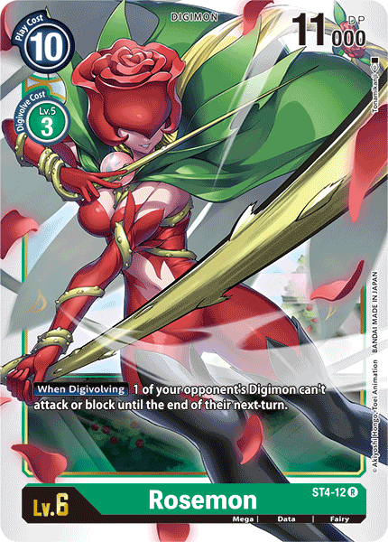 Digimon - Starter Deck Giga Green - ST4-012 : Rosemon (Rare) (7829069660407)
