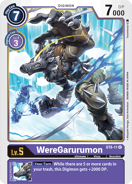 Digimon - Starter Deck Venomous Violet - ST6-011 : WereGarurumon (Rare) (7829125103863)