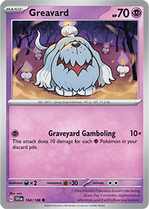 SCARLET AND VIOLET, Base Set - 104/198 : Greavard (Non Holo) (7911130038519)