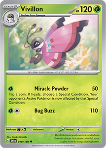 SCARLET AND VIOLET, Base Set - 010/198 : Vivillon (Non Holo) (7911133708535)