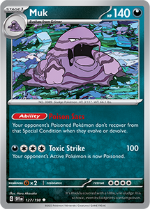 SCARLET AND VIOLET, Base Set - 127/198 : Muk (Non Holo) (7911314784503)