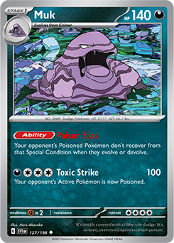 SCARLET AND VIOLET, Base Set - 127/198 : Muk (Non Holo) (7911314784503)