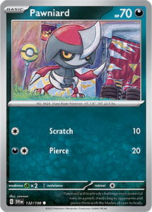 SCARLET AND VIOLET, Base Set - 132/198 : Pawniard (Non Holo) (7911131316471)