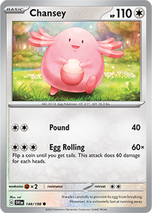 SCARLET AND VIOLET, Base Set - 144/198 : Chansey (Non Holo) (7911131709687)