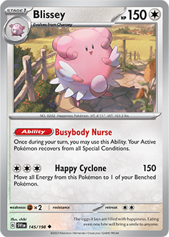 SCARLET AND VIOLET, Base Set - 145/198 : Blissey (Non Holo) (7911317668087)