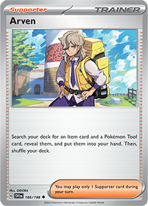 SCARLET AND VIOLET, Base Set - 166/198 : Arven (Non Holo) (7911318126839)