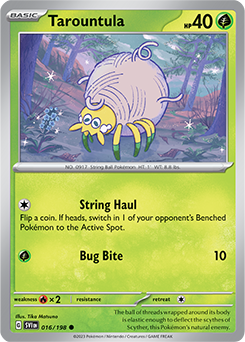 SCARLET AND VIOLET, Base Set - 016/198 : Tarountula (Non Holo) (7911125418231)