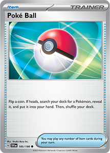 SCARLET AND VIOLET, Base Set - 185/198 : Poké Ball (Non Holo) (7911132987639)