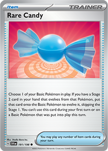 SCARLET AND VIOLET, Base Set - 191/198 : Rare Candy (Non Holo) (7911133315319)