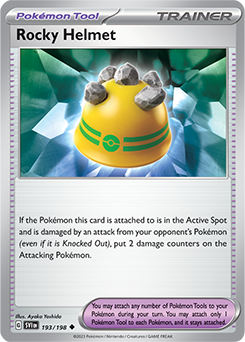 SCARLET AND VIOLET, Base Set - 193/198 : Rocky Helmet (Non Holo) (7911319404791)