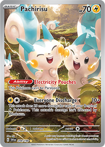 SCARLET AND VIOLET, Base Set - 208/198 : Pachirisu (Full Art) (7911320158455)