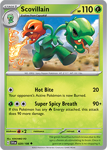 SCARLET AND VIOLET, Base Set - 029/198 : Scovillain (Non Holo) (7911133970679)