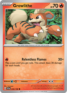 SCARLET AND VIOLET, Base Set - 030/198 : Growlithe (Non Holo) (7911126499575)