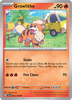 SCARLET AND VIOLET, Base Set - 031/198 : Growlithe (Non Holo) (7911126597879)