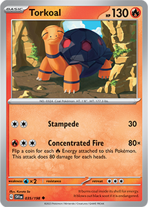 SCARLET AND VIOLET, Base Set - 035/198 : Torkoal (Non Holo) (7911134036215)