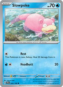 SCARLET AND VIOLET, Base Set - 042/198 : Slowpoke (Non Holo) (7911127154935)