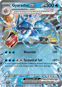 SCARLET AND VIOLET, Base Set - 045/198 : Gyarados ex (Half Art) (7911320649975)