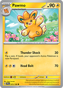 SCARLET AND VIOLET, Base Set - 075/198 : Pawmi (Non Holo) (7911128727799)