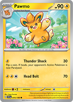 SCARLET AND VIOLET, Base Set - 075/198 : Pawmi (Non Holo) (7911128727799)