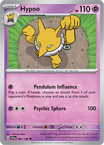 SCARLET AND VIOLET, Base Set - 083/198 : Hypno (Non Holo) (7911313473783)