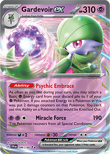 SCARLET AND VIOLET, Base Set - 086/198 : Gardevoir ex (Half Art) (7911320355063)