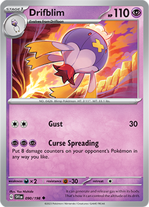 SCARLET AND VIOLET, Base Set - 090/198 : Drifblim (Non Holo) (7911313670391)