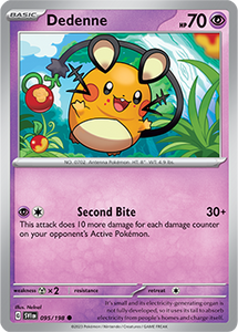 SCARLET AND VIOLET, Base Set - 095/198 : Dedenne (Non Holo) (7911129383159)