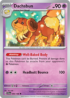 SCARLET AND VIOLET, Base Set - 099/198 : Dachsbun (Non Holo) (7911313801463)