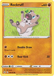 SWORD AND SHIELD, Lost Origin - 109/196 : Rockruff (Reverse Holo) (7772601778423)