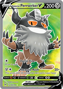 SWORD AND SHIELD, Lost Origin - 183/196 : Galarian Perrserker V (Full Art) (7766309273847)