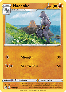 SWORD AND SHIELD, Lost Origin - 087/196 : Machop (Reverse Holo) (7766584983799)