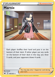 SWORD AND SHIELD, Base Set - 169/202 : Marnie (Holo) (6106495844518)