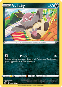 SWORD AND SHIELD, Rebel Clash - 119/192 : Vullaby (Reverse Holo) (6103195582630)